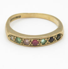 Vintage 9ct Gold Dearest Acrostic Ring Size M