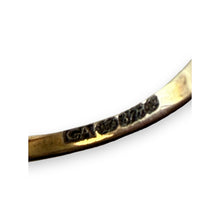 Vintage 9ct Gold Ruby Diamond Half Eternity Ring Size M 1/2