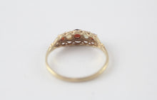 Vintage London Hallmark 9ct Gold Opal Ring Size P