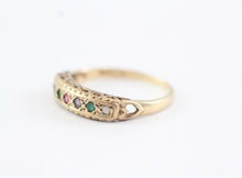 Vintage 9ct Gold Dearest Acrostic Ring Size L