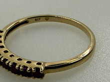 Gemporia Ruby Half Eternity Ring 9ct Gold Size Q