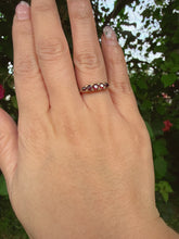 Vintage Birmingham 9ct Gold Garnet Ring