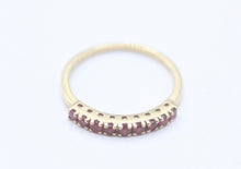 Gemporia Ruby Half Eternity Ring 9ct Gold Size Q