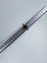 Vintage 9ct Gold Garnet Cluster Ring Edinburgh L 1/2