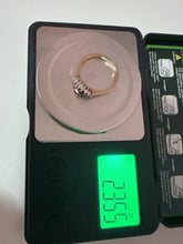 Vintage 1989 9ct Gold Ruby Diamond Ring Size O