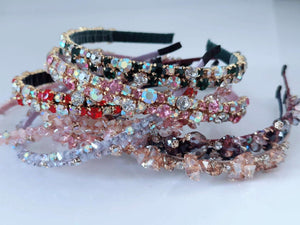 Crystal Beaded Rhinestone Sparkle Headband Hairband