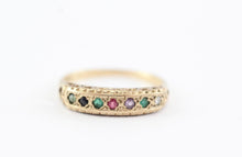Vintage 9ct Gold Dearest Acrostic Ring Size L
