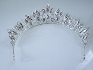 Luxury Silver Ice Queen Crystal Crown - Regal Wedding, Gala, and Special Event Tiara