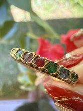 Vintage 1979 London 9ct Gold DEAREST Acrostic Ring Size Q1/2