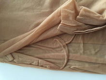 Women Sexy Oil Wet Shine Look High Thigh Over Knees Pantyhose Tights Stockings Beige Brown
