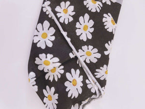 Women Retro BOHO Cotton mix Daisy Bandana Hair Head Headband Wrap Square Scarf