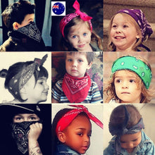 Women Lady Girl Navy Sailor Anchor Party Cotton Bandana Hair Headband Wrap Scarf