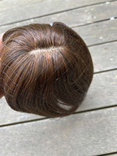 Women Natural Real Human Hair Clip Bang Volume Front Fringe Wig Piece extension Dark brown