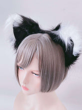 Women Fluffy long Fur Cat Kitty Fox Costume Animal Ear Party Hair head band