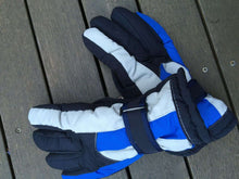 Men Women Adult Winter Sports Motorcycle Warm Thermal Ski Snow Gloves Mittens BLUE WITH BLACK MEN