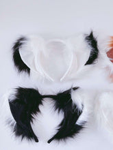 Women Fluffy long Fur Cat Kitty Fox Costume Animal Ear Party Hair head band