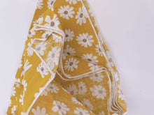 Women Retro BOHO Cotton mix Daisy Bandana Hair Head Headband Wrap Square Scarf