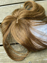 Women Natural Real Human Hair Clip Bang Volume Front Fringe Wig Piece extension Chestnut Brown