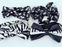 Men Musician Musical Notes Leopard Mustache Party Costume bowtie bow Necktie