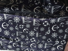 Women Lady Girl Navy Sailor Anchor Party Cotton Bandana Hair Headband Wrap Scarf Navy