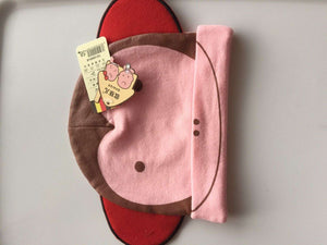 NEW Baby Boy Girl Kids Child Party Monkey Face Ear Beanie Hat Cap 3m-1year Prop Pink Face Monkey Hat