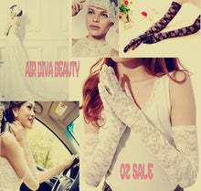 Women Wedding Bridal Party Prom Evening Drive protect Lace Elbow Long Gloves