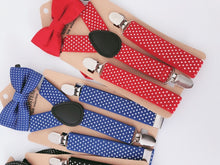 Children Party Costume Wedding Pants Dots Kids Suspender Brace Belt Clip Bowtie