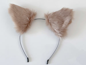 Women Children Fluffy Fur Cat Kitty fox animal Costume Ear Party Hair head band