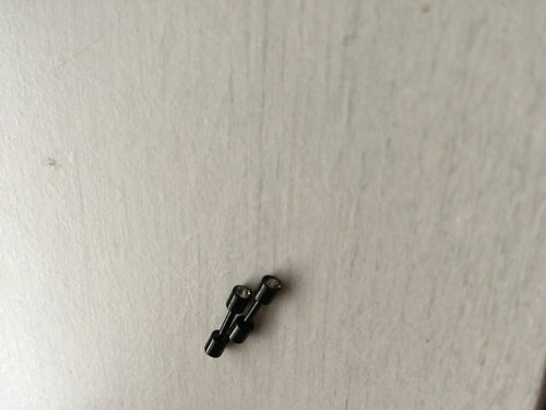 1Pair Women Men Small Round Crystal 316L surgical Titanium Stud Piercing Earring 3mm black +White crystal