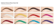 Festival Bright Multi-colored Waterproof Eyebrows Cream Eyeliner Gel Pot Brush
