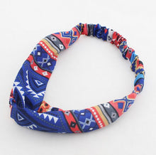 Women Lady Girls Retro Look Hippie Boho Bohemian Cross Hair Headband head Wrap