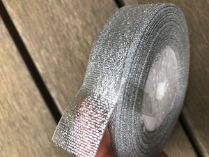 2 meter 2cm Gold or Silver Wedding Lace Gift Favor Wrap Craft Organza Ribbon