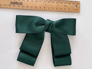 Women Girl Satin Layers Ribbon School Color Bow Bowknot Hair Head Barrette Clip