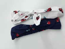 Girl Baby Kids CHERRY Fruit Print retro Bow Cotton Party Hair band Headband