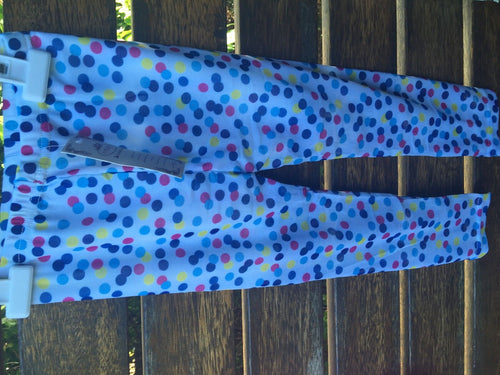 Girls Kids Children Princess Lace dots Dress Tights Pants trousers 2-7years BLUE DOTS