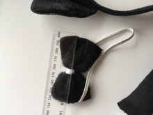 Lady Girl Boy Kids Cat Kitty Costume Ear Tail bowtie Party Hair head band 3 set