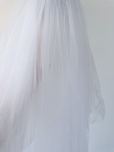 1.7M Women Bride 2-Layer Long Wedding Veil with Blusher and Comb