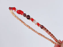1x Women Girl Lady Colorful Crystal Beads Rhinestone Look Headband Hair Band