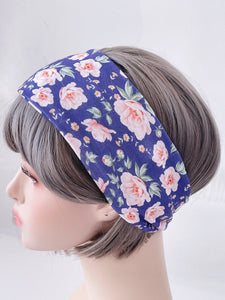 Women Boho Yoga Gym Workout Wide Flower Hair head band Bandana Headband Wrap