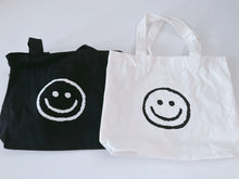 Women Girls Cute Smile Face Carry Small Tote Canvas Shopping Bag