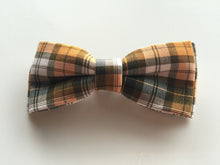 Baby Boys Kids Children Party School Cotton Check bow tie Necktie bowtie Pin Orange Grey Check