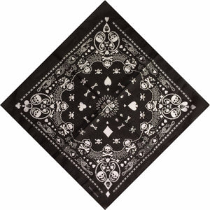 Halloween Party Skull Skeleton Pirate Black Scarf Hair head band Wrap Bandana