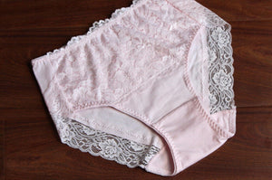 2x Pairs Women Ladies Cotton Invisible edge lace Panties Underwear Sexy Briefs