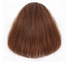 Women Hair extension Wig Wigs Piece Natural Human Hair Blunt Bang Fringe Clip light Brown