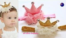 NEW Girl Kid Child Baby Shower birthday Party Crown Tiara Hair Head Band Prop