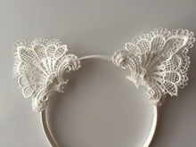 NEW Women Lady Girl Bunny Kitty Cat Ear Party lace crochet Hair head band Hoop