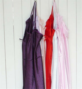 Women ladies Sexy Strap Flouncing Nightie Sleep Chemise Sleepwear Pajama Dress
