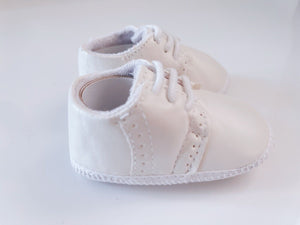 Baby Boy White Black Christening Wedding Formal Party Synthetic Leather Shoes