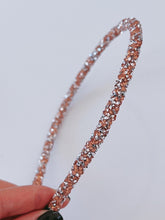 Women Bling Shiny Crystal look Bead Glitter Party Headband Hair Head Band Hoop Gold
