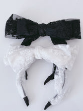 Women Retro Party Big Bow Bowknot Wide Lace Dress Hair Band Headband Wrap Hoop